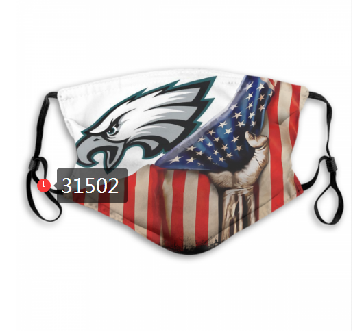 NFL 2020 Philadelphia Eagles #84 Dust mask with filter->nfl dust mask->Sports Accessory